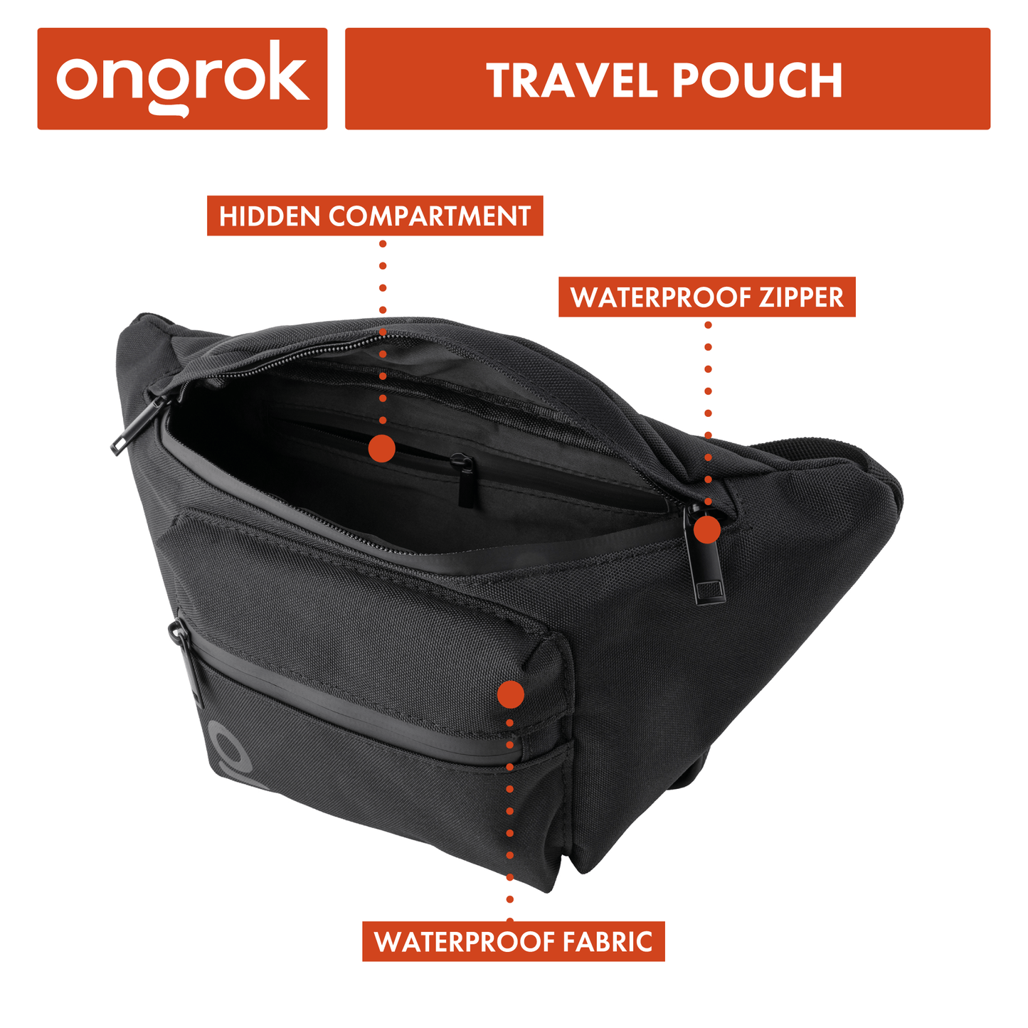 ONGROK Smell Proof Travel Pouch