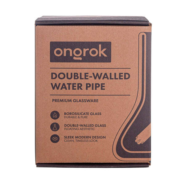 Double Glass Wall Water Pipe