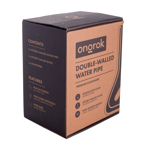 Double Glass Wall Water Pipe