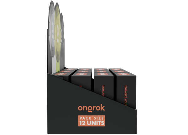 Pouch Storage Puck, Mixed Color Pack of 12 With Display