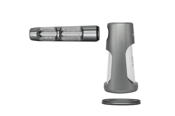 ONGROK Portable Glass Aluminum Bubbler Pipe