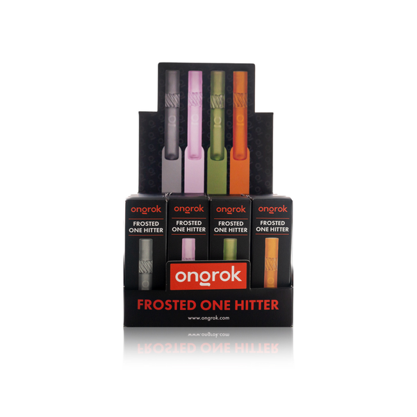 Frosted Glass One Hitter Pipe | Mixed 20 Pack