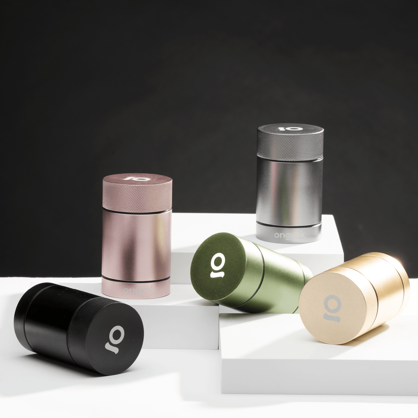 Metal Storage jars in 5 Metallic Colours by ONGROK