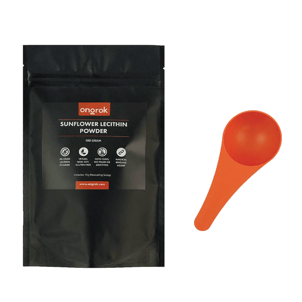 ONGROK 100% Natural Non-GMO Sunflower Lecithin Powder | 100g