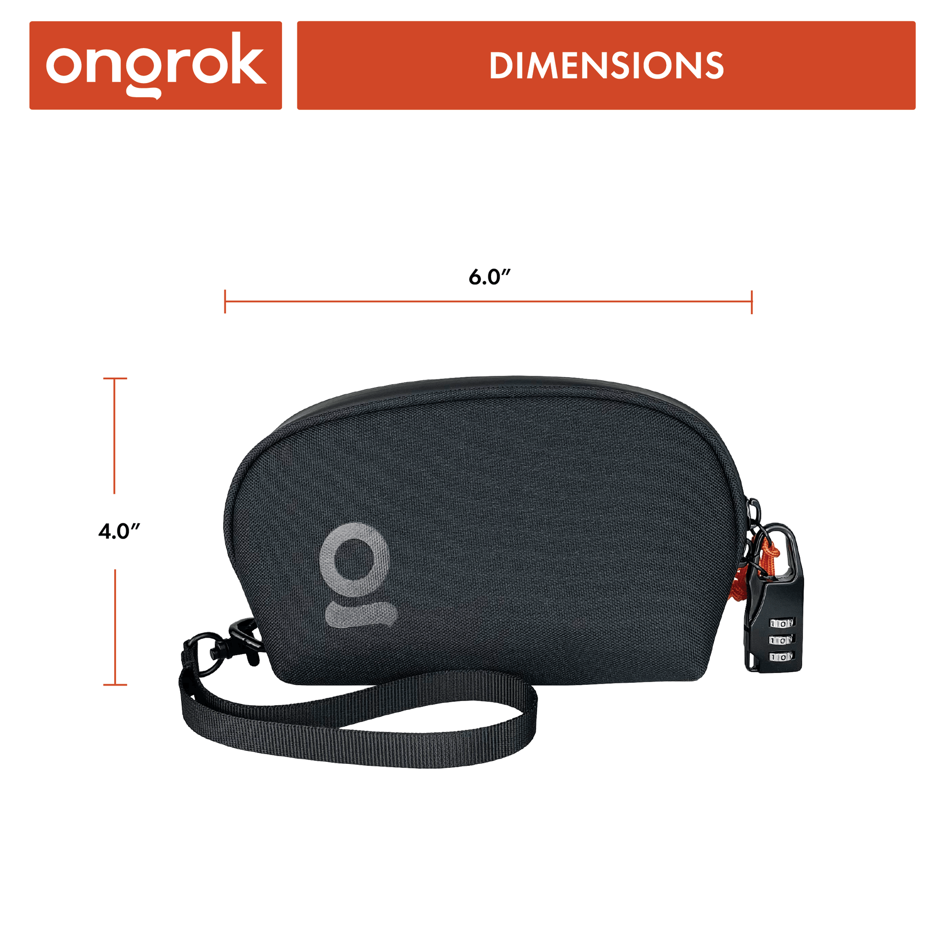 ONGROK Smell Proof Wrist Bag with Lock